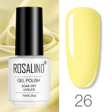 将图片加载到图库查看器，ROSALIND Gel Polish Set Manicure for Nails Semi Permanent Vernis top coat UV LED Gel Varnish Soak Off Nail Art Gel Nail Polish
