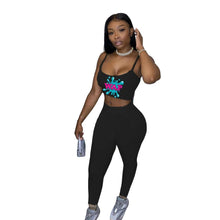 将图片加载到图库查看器，QYQ Skittles Candy Booty Two Piece Set Women Top And Pants Cute Bodycon Leggings Sport Plus Size Snack Fruity Gusher Long Sleeve
