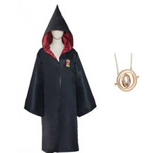 将图片加载到图库查看器，Girls Women Magic School Uniform Godric Hermione Robe Cloak Party Cosplay And Skirt Scarf Wand Kids Adult Halloween Costume
