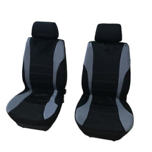 将图片加载到图库查看器，9pcs General Seasons 5 Seats Car Seat Covers Set Gray &amp; Black
