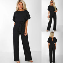 将图片加载到图库查看器，European and American Style Solid Color High Quality Women&#39;s Jumpsuit Fashion luxury Pants Desinger Lady Clothes 2019 Playsuits
