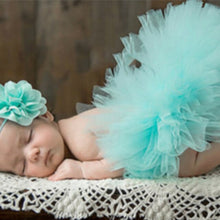 将图片加载到图库查看器，Newborn Photography Props Baby Photo Props Tulle Tutu Skirt Bowknot Photography for 0-6 Months Baby Girl Newborn Fotografia
