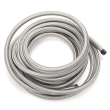 将图片加载到图库查看器，4AN 20-Foot Universal Stainless Steel Braided Fuel Hose Silver
