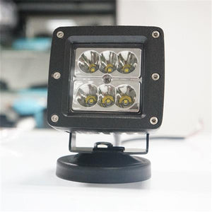 3 Inch 24W Flood LED Work Light Fog Lamp Offroad Driving SUV UTE Black