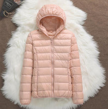 将图片加载到图库查看器，Spring Plus Size 4XL Women Down Jacket Winter Ultra Light 90% White Duck Down Coat Short Hooded Puffer Jacket Female Warm Parka
