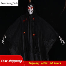 将图片加载到图库查看器，2M Big Devil Horror Halloween Hanging Ghosts Skull Skeleton Halloween Decorations Haunted House Bar Club Halloween Scary Ghosts
