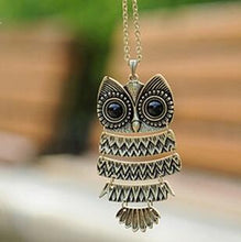 将图片加载到图库查看器，Big Eyes Owl Necklace
