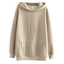 将图片加载到图库查看器，Tangada women fleece hoodie sweatshirts winter japanese fashion 2020 oversize ladies pullovers warm pocket hooded jacket SD60

