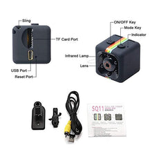 将图片加载到图库查看器，SQ11 Mini Camera 1080P HD Sport DV DVR Monitor Concealed camera night vision
