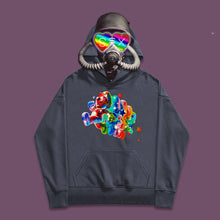 将图片加载到图库查看器，Steam wave Mario college style bf hoodie
