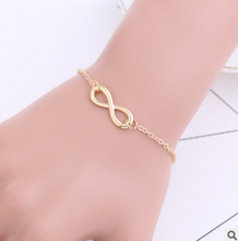 将图片加载到图库查看器，Fashion simple retro auspicious digital personality 8 word bracelet
