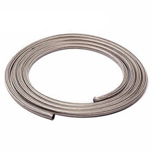 将图片加载到图库查看器，4AN 10Ft General Type Stainless Steel Braided Fuel Hose Silver
