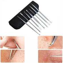 将图片加载到图库查看器，7pcs/lot Pimple Blemish Comedone Acne Needle Extractor Remover Tools Set
