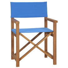 将图片加载到图库查看器，Solid Teak Wood Director&#39;s Chair Folding Garden Camp Seat Multi Colors
