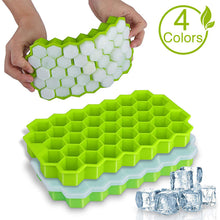 将图片加载到图库查看器，Cavity Ice Cube Tray Honeycomb Ice Cube Mold Food Grade Flexible Silicone Ice Molds for Whiskey Cocktail
