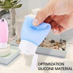 60ML Silicone Protective Cover Hand SanitizePortable Mini Empty Bottle Portable Hand Sanitizer Silicone Bottle Can Hung Outdoor