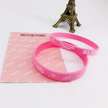 将图片加载到图库查看器，Kpop Bangtan Boys BLACKPINK JUNG KOOK JIMIN V SUGA J HOPE Wristband 2Pcs/Set Big Small Mixed Silica Gel Colored Wristband

