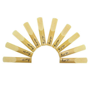 10pcs LADE E-Flat Alto Saxophone Reed with Transparent Case Strength 2.5