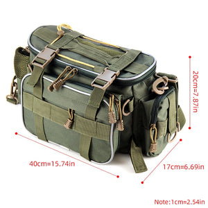 ali-spider-Multifunctional Waterproof Fishing Bag Outdoor Sports Waist Pack Fishing Lures Gear Storage Bag Single Crossbody Bags X448