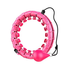将图片加载到图库查看器，Slimming Circle for Adults Beginners 24 Knots Abdoment Fitness Beauty 2 in 1 Detachable Training Weight Reducing Ring
