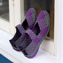 将图片加载到图库查看器，New Women Breathable Fitness Mary Jane Shoes Soft Woven Walking Sneakers Lightweight Yoga Shoes

