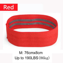 将图片加载到图库查看器，Anti Slip Resistance Bands Home Fitness Loop Pilates Hip Circle Booty Elastic Training Rubber Cotton Workout Yoga Belt Exercise
