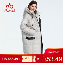 将图片加载到图库查看器，Astrid 2019 Winter new arrival down jacket women loose clothing outerwear quality with a hood fashion style winter coat AR-7038
