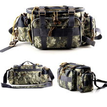 将图片加载到图库查看器，ali-spider-Multifunctional Waterproof Fishing Bag Outdoor Sports Waist Pack Fishing Lures Gear Storage Bag Single Crossbody Bags X448
