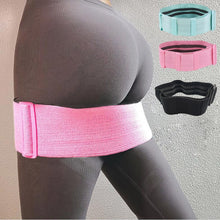 将图片加载到图库查看器，Anti Slip Resistance Bands Home Fitness Loop Pilates Hip Circle Booty Elastic Training Rubber Cotton Workout Yoga Belt Exercise
