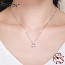 将图片加载到图库查看器，BAMOER 925 Sterling Silver Lovely Cat Exquisite Women Pendant Necklace SCN188
