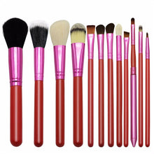 将图片加载到图库查看器，12PCS Popular Style Eye Shadow Makeup Brush Set Eye Powder Foundation Brushes Concealer Blending Makeup Brushes Kits
