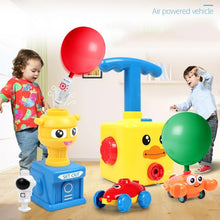 将图片加载到图库查看器，NEW Power Balloon Launch Tower Toy Puzzle Fun Education Inertia Air Power Balloon Car  Science Experimen Toy for Children Gift
