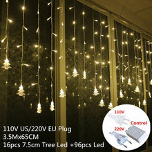 将图片加载到图库查看器，Sarah Curtain Light Christmas Decorations for Home Christmas Ornaments Christmas Tree Decorations Christmas Gift New Year 2020 navidad
