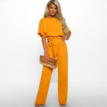 将图片加载到图库查看器，European and American Style Solid Color High Quality Women&#39;s Jumpsuit Fashion luxury Pants Desinger Lady Clothes 2019 Playsuits
