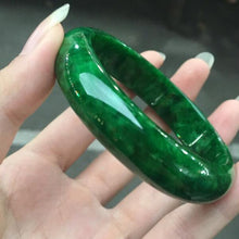 将图片加载到图库查看器，Jade  bangle Natural Myanmar Jade  bangle  Jewelry Fine Jewelry Emerald Dry Jadeite Bracelet Jewelry
