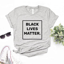 将图片加载到图库查看器，Black Lives Matter square Women Tshirts Cotton Casual Funny t Shirt For Lady  Top Tee Hipster 6 Color Drop Ship NA-464
