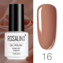 将图片加载到图库查看器，ROSALIND Gel Polish Set Manicure for Nails Semi Permanent Vernis top coat UV LED Gel Varnish Soak Off Nail Art Gel Nail Polish
