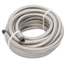 将图片加载到图库查看器，4AN 20-Foot Universal Stainless Steel Braided Fuel Hose Silver
