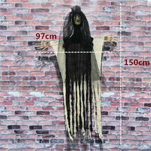 将图片加载到图库查看器，2M Big Devil Horror Halloween Hanging Ghosts Skull Skeleton Halloween Decorations Haunted House Bar Club Halloween Scary Ghosts
