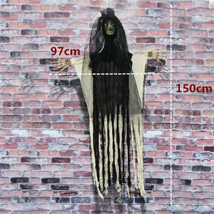 2M Big Devil Horror Halloween Hanging Ghosts Skull Skeleton Halloween Decorations Haunted House Bar Club Halloween Scary Ghosts