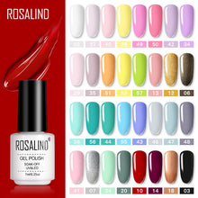 将图片加载到图库查看器，ROSALIND Gel Polish Set Manicure for Nails Semi Permanent Vernis top coat UV LED Gel Varnish Soak Off Nail Art Gel Nail Polish
