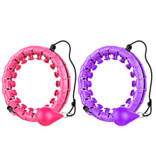 将图片加载到图库查看器，Slimming Circle for Adults Beginners 24 Knots Abdoment Fitness Beauty 2 in 1 Detachable Training Weight Reducing Ring
