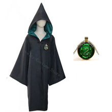 将图片加载到图库查看器，Girls Women Magic School Uniform Godric Hermione Robe Cloak Party Cosplay And Skirt Scarf Wand Kids Adult Halloween Costume
