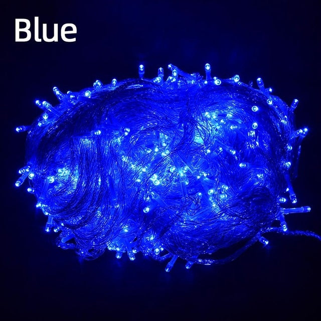 Sarah holiday Led christmas lights outdoor 100M 50M 30M 20M 10M led string lights decoration for party holiday wedding Garland
