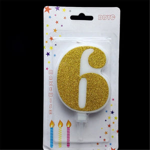 1 Pcs Extra Large Pink Glitter Digital Candle Happy Birthday Cake Decoration Princess Confession 520 Boy Girl Number 0-9