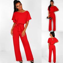 将图片加载到图库查看器，European and American Style Solid Color High Quality Women&#39;s Jumpsuit Fashion luxury Pants Desinger Lady Clothes 2019 Playsuits
