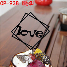 将图片加载到图库查看器，Glitter Happy Birthday Cake Topper Acrylic Letter Gold Silver Cake Top Flag Decoration for Boy Birthday Party Wedding Supplies
