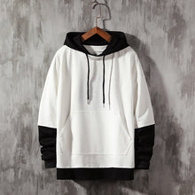 将图片加载到图库查看器，SingleRoad Men&#39;s Hoodies Men 2020 Plain Patchwork Sweatshirt Male Pullover Hip Hop Harajuku Japanese Streetwear White Hoodie Men
