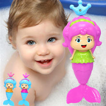 将图片加载到图库查看器，Bath Tub Fun Swimming Baby Bath Toy Mermaid Wind Up Floating Water Toy For Kids
