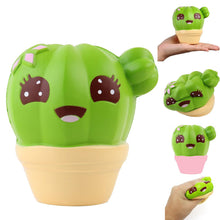 将图片加载到图库查看器，Cactus Cream Scented Soft Slow Rising Extrusion Strap Kids Toy
